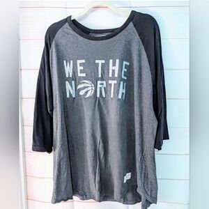 Guc Mitchell & Ness Gray Tee with Logo Patch Ladies XXL